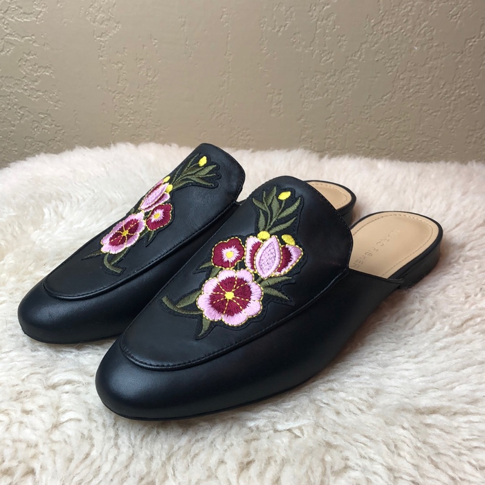 Marc Fisher Wrangler Embroidered Mule